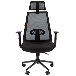 Офисное кресло CHAIRMAN 535 BLACK, ткань/сетка, черный
